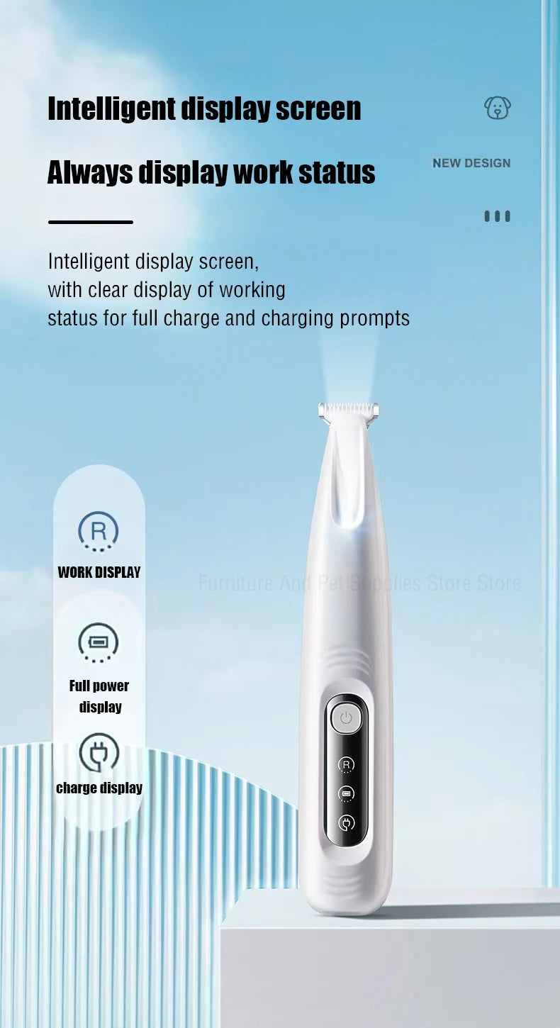 Type C Dog Paw Trimmer with LED Light
