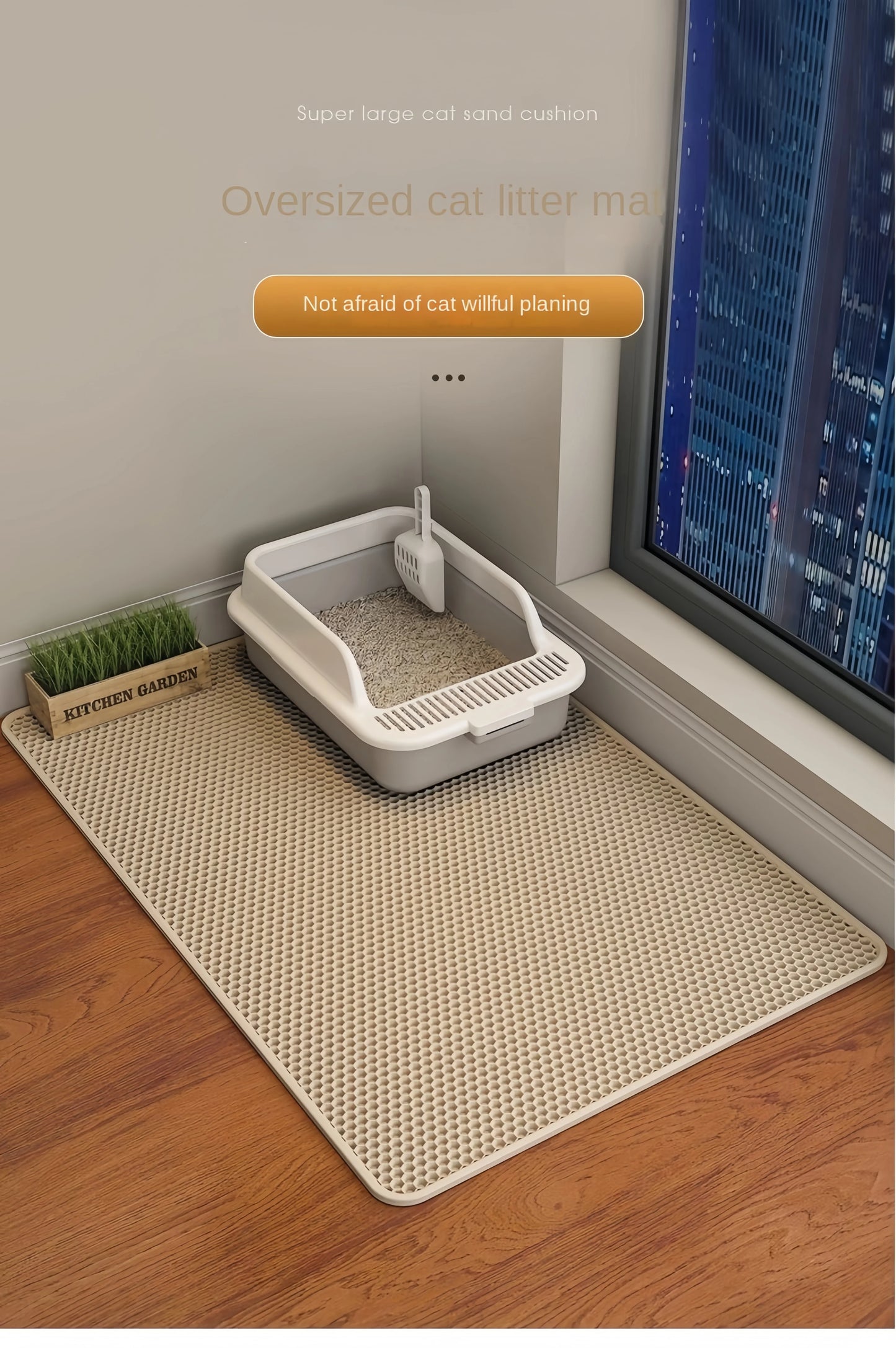 Cat Litter Mat Waterproof Double Layer