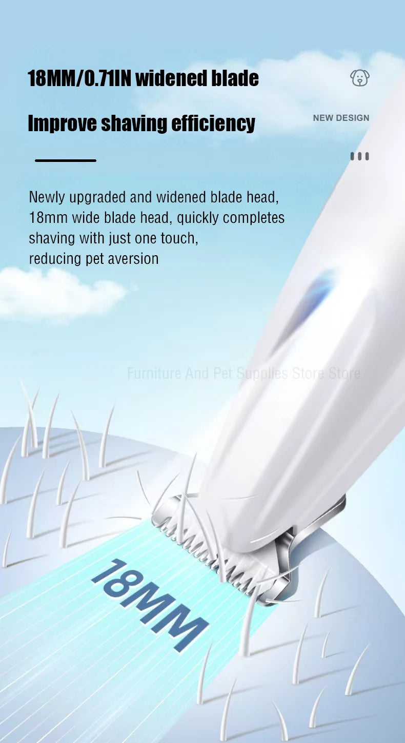 Type C Dog Paw Trimmer with LED Light