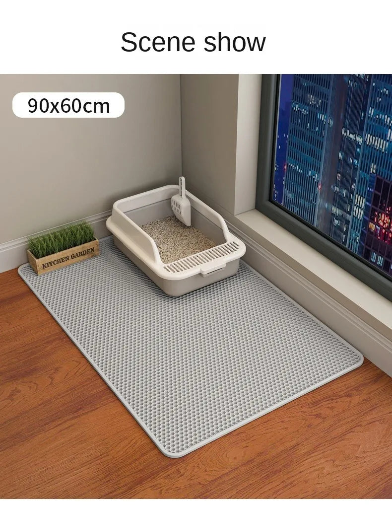 Cat Litter Mat Waterproof Double Layer