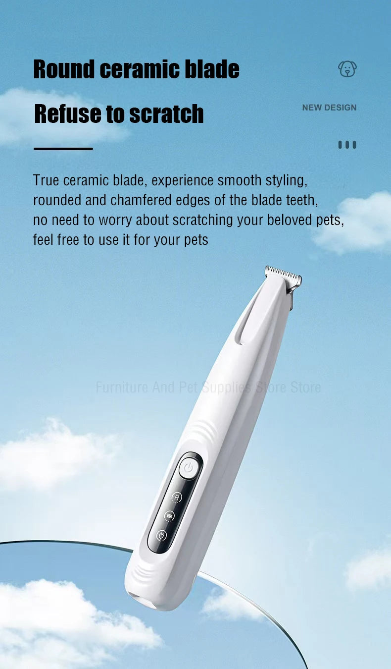 Type C Dog Paw Trimmer with LED Light