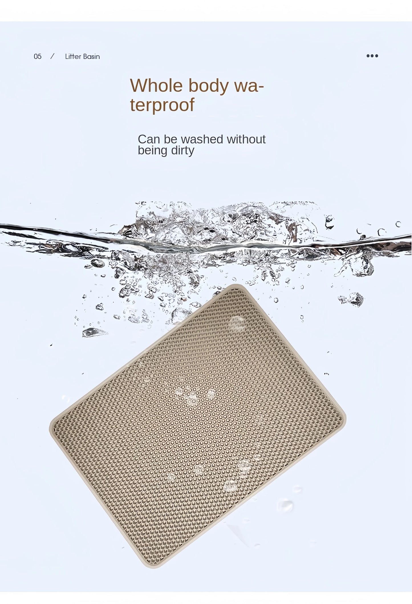 Cat Litter Mat Waterproof Double Layer