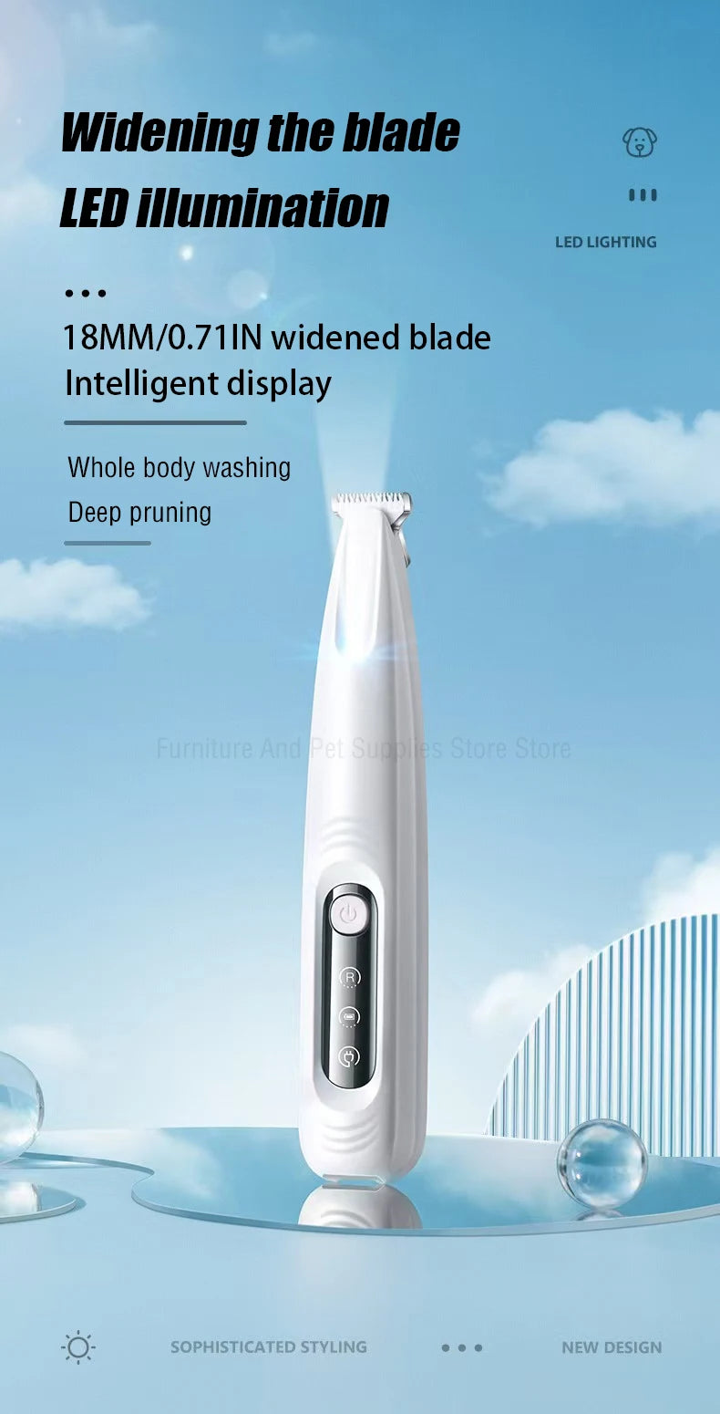 Type C Dog Paw Trimmer with LED Light