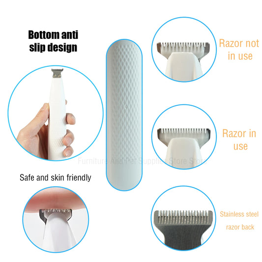 Type C Dog Paw Trimmer with LED Light