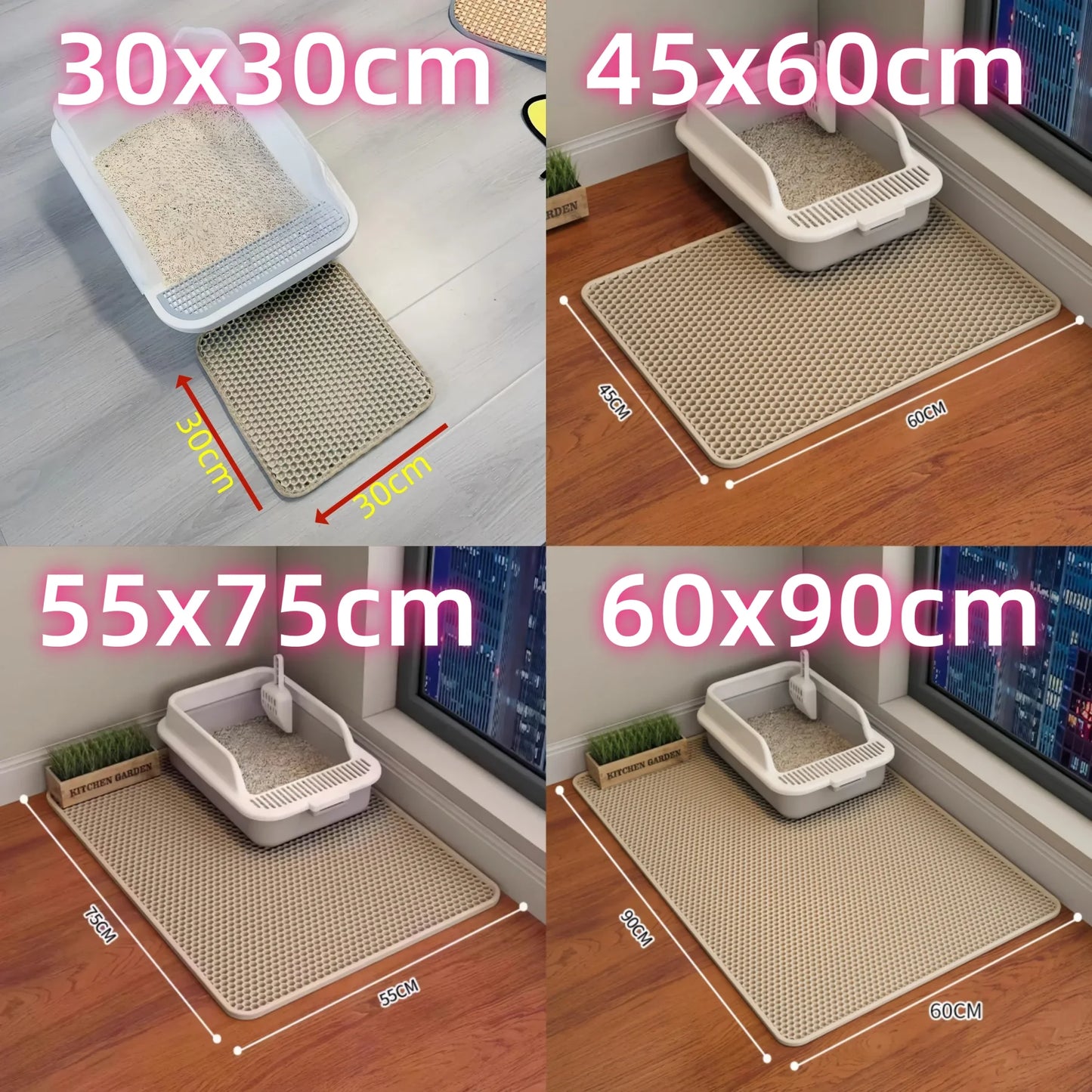 Cat Litter Mat Waterproof Double Layer