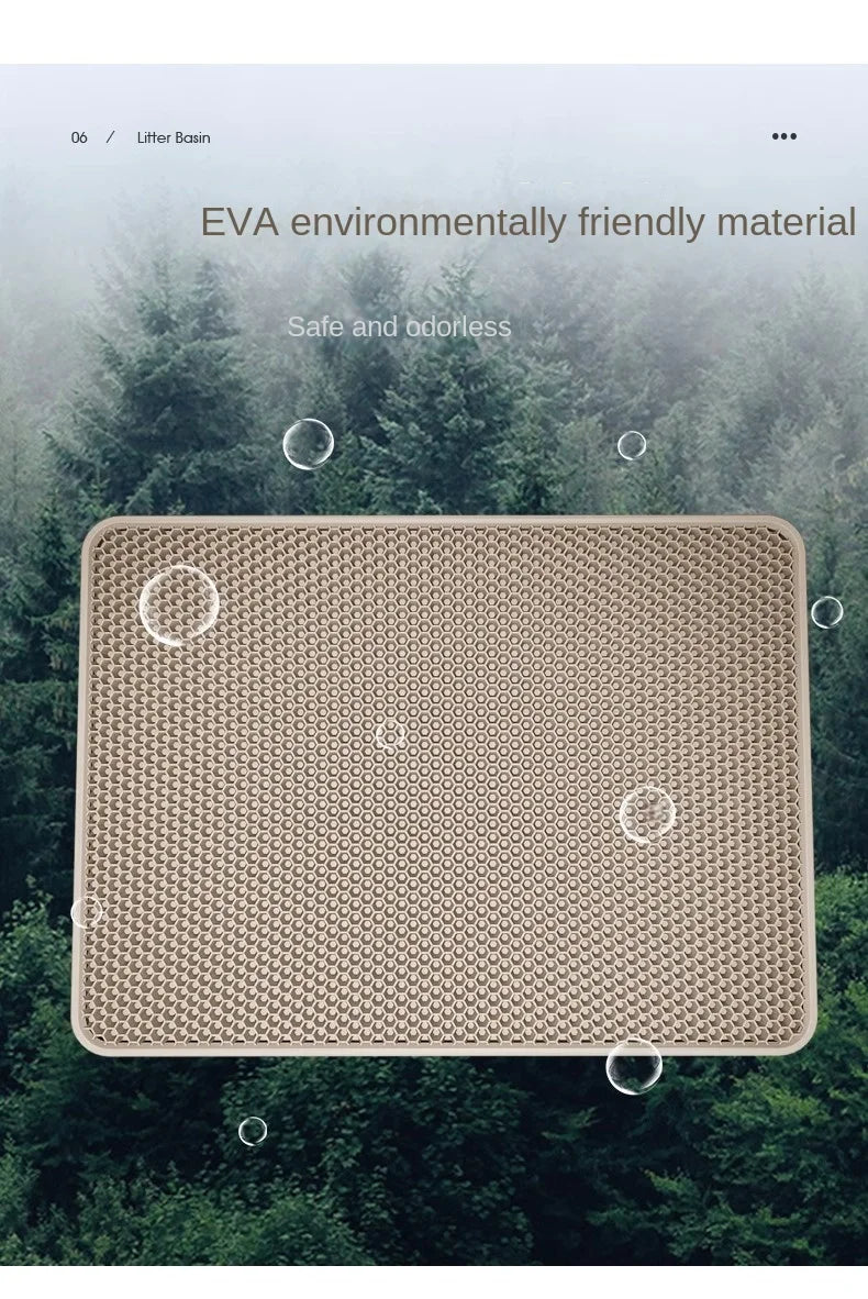 Cat Litter Mat Waterproof Double Layer
