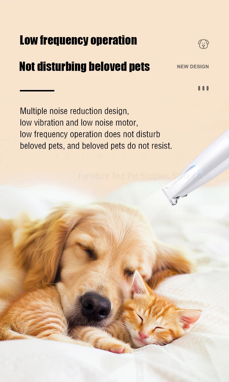 Type C Dog Paw Trimmer with LED Light