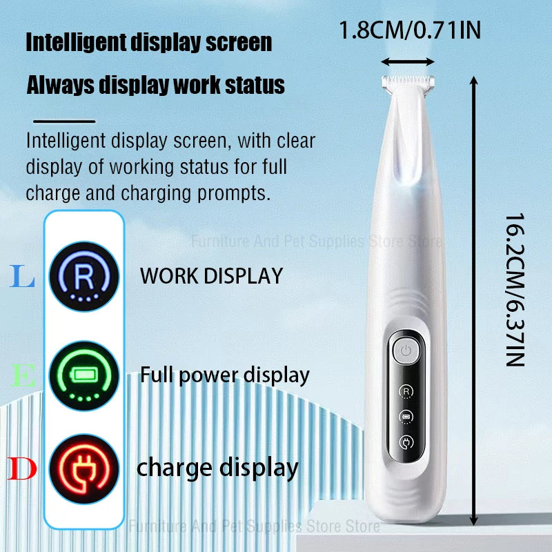 Type C Dog Paw Trimmer with LED Light